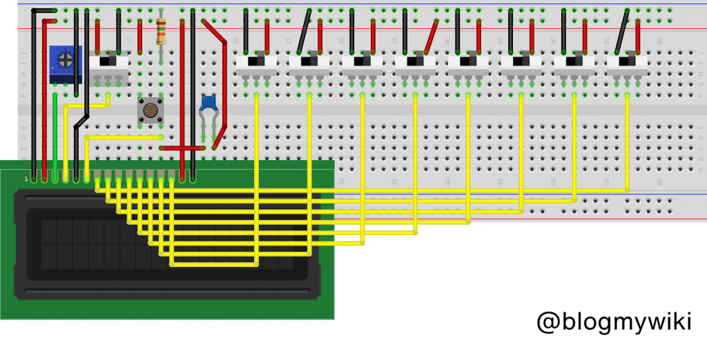 wiring diagram for LCD and swotches